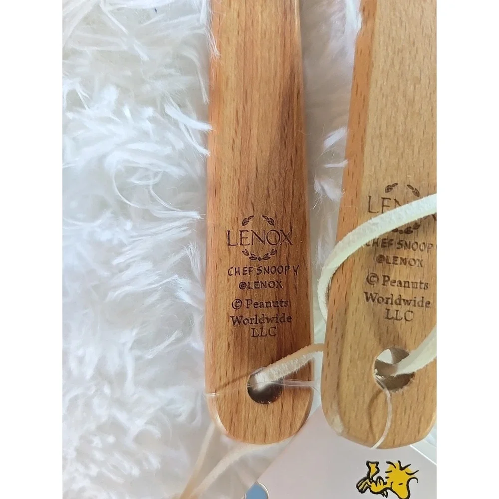 Lenox Chef‎ Snoopy Woodstock  2 Piece Silicone Spatula Set Collectible Blue